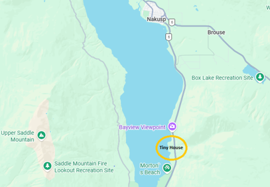 Bayview neighborhood near Nakusp British Columbia